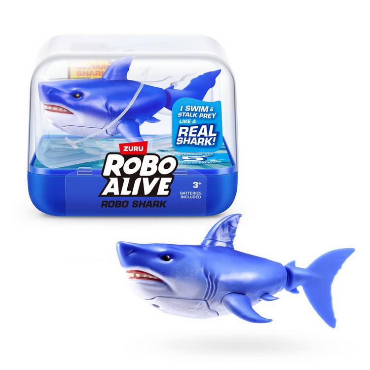 Zuru Robo Alive water activated shark toy - British product