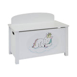 Liberty House unicorn toy box white 118 litre, UK version