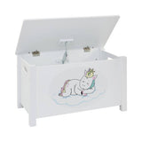 Liberty House unicorn toy box white 118 litre, UK version
