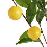 Argos Home artificial lemons in blue striped vase 68cm, UK version