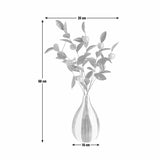 Argos Home artificial lemons in blue striped vase 68cm, UK version