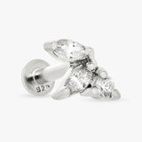 Argos Revere Sterling Silver Marquise Flatback Earring- Buy online at McGrocer