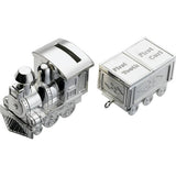 Argos Silver Plated Train Money Box - Baby Keepsake 7x17x5cm- Buy online at McGrocer