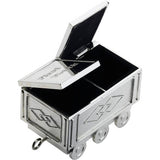 Silver plated train money box keepsake - British product