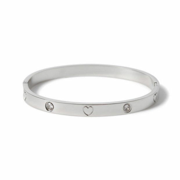 Freedom heart bracelet with crystals, imported from the UK