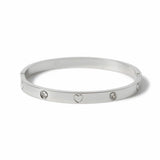Freedom heart bracelet with crystals, imported from the UK