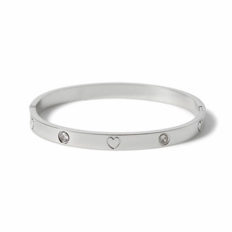 Freedom heart bracelet with crystals, imported from the UK