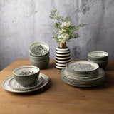 Code Maison ceramic Inari dinner set 12 piece green (British brand)