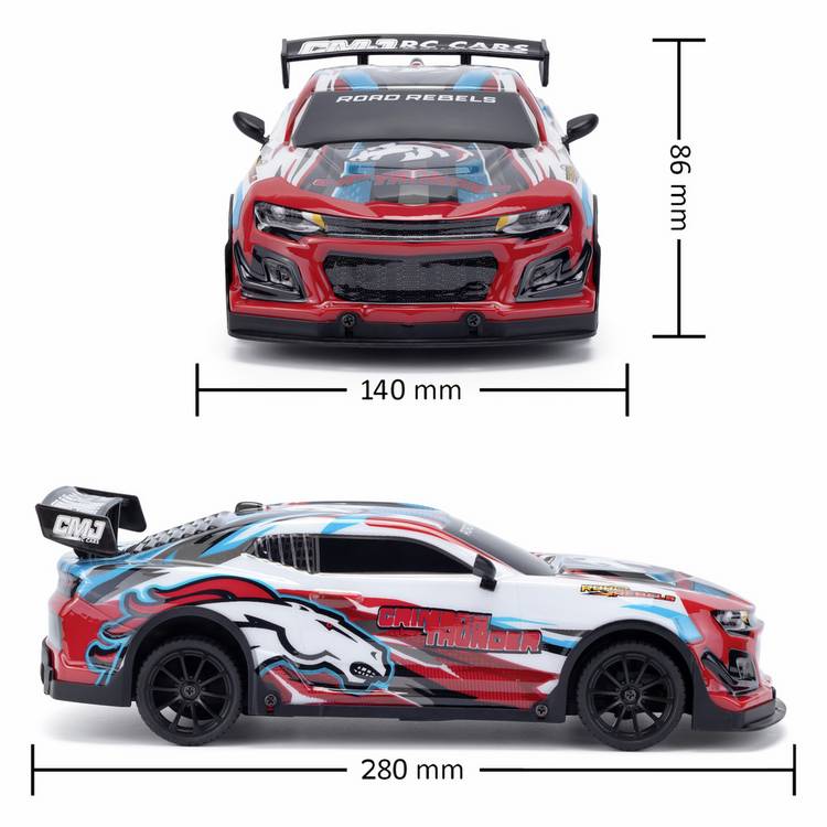CMJ RC car Road Rebels Red 1:14 scale, imported from the UK