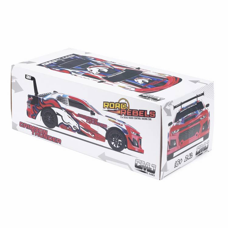 CMJ RC car Road Rebels Red 1:14 scale, imported from the UK
