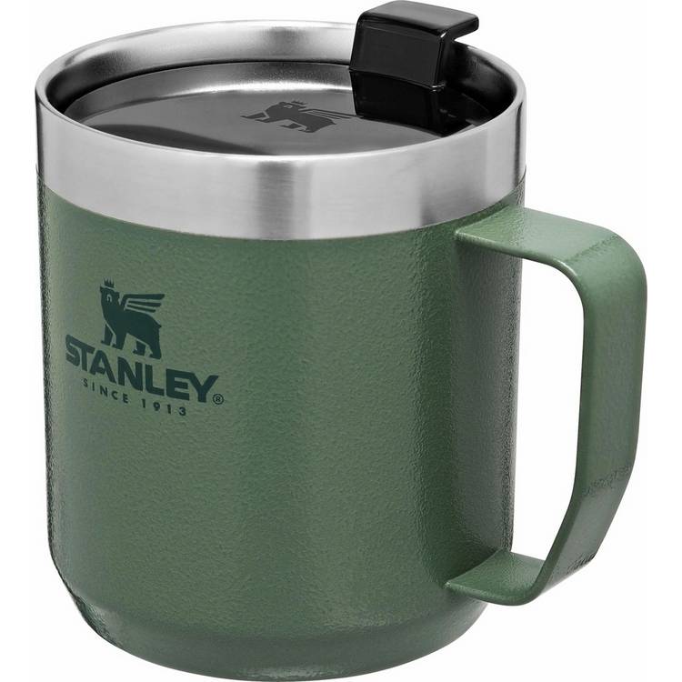 Stanley camping mug 350ml Hammertone Green, imported from the UK