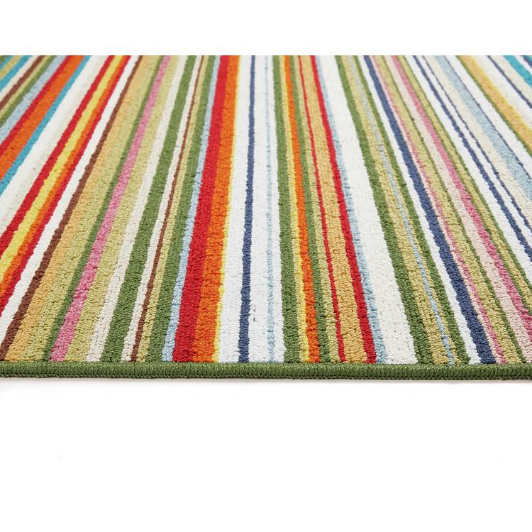 My Mat green stripe runner rug 67x150cm, imported from the UK