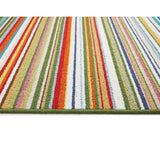 My Mat green stripe runner rug 67x150cm, imported from the UK