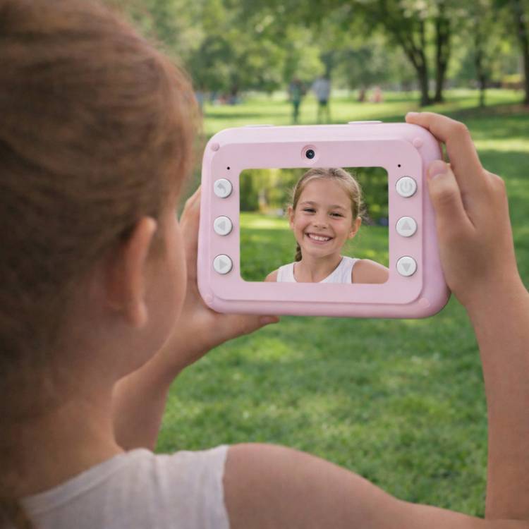 PRAKTICA instant print kids camera pink, UK version