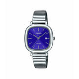 Casio LTP-B166 blue dial stainless steel watch (British brand)