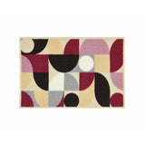 Floormatters purple geo runner and mat set 150x50cm (British brand)