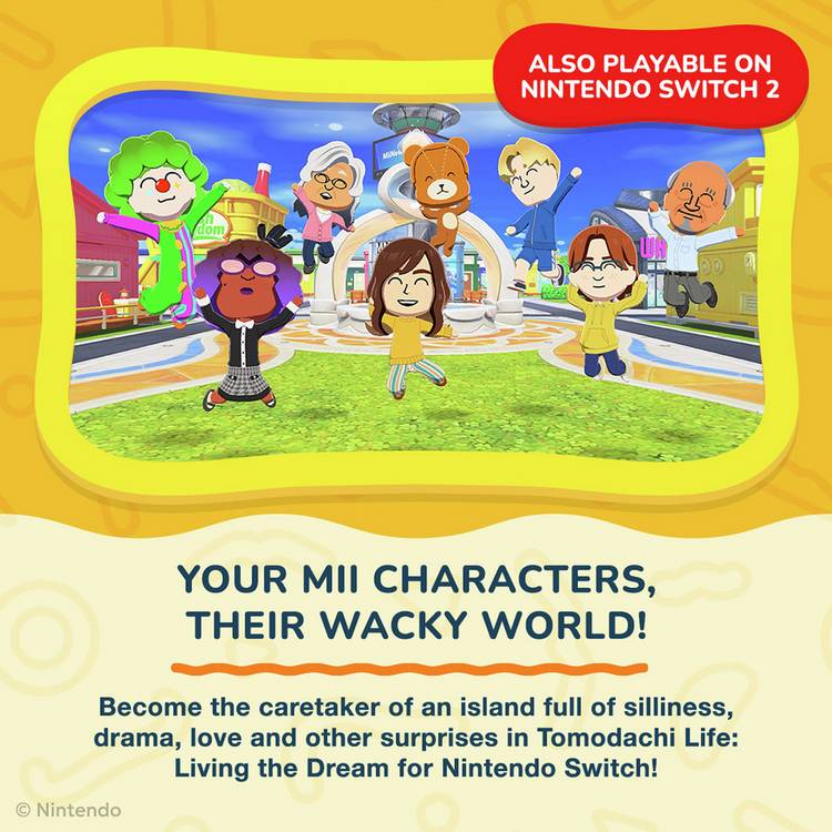 Tomodachi Life Nintendo Switch game imported from the UK