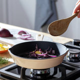 Argos Habitat 19.5 cm Cast Iron Frying Pan - Cream- Buy online at McGrocer