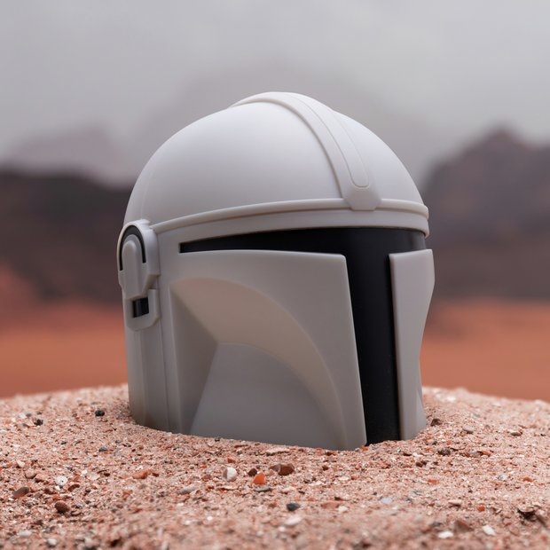 The Mandalorian novelty light grey 14cm (British brand)