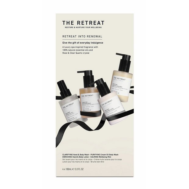 The Retreat Into Renewal Everyday Indulgence Gift Set, imported from the UK