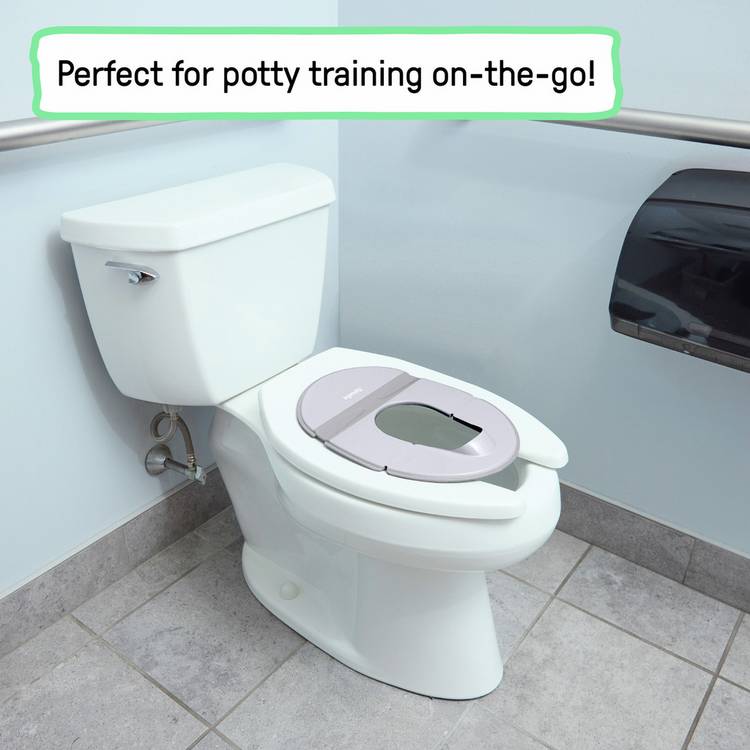 Ingenuity Foldaway toilet trainer seat grey - British product
