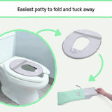 Ingenuity Foldaway toilet trainer seat grey - British product