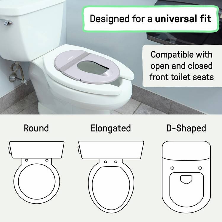 Ingenuity Foldaway toilet trainer seat grey - British product