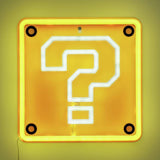 Super Mario Question Block neon light wall mountable, UK version