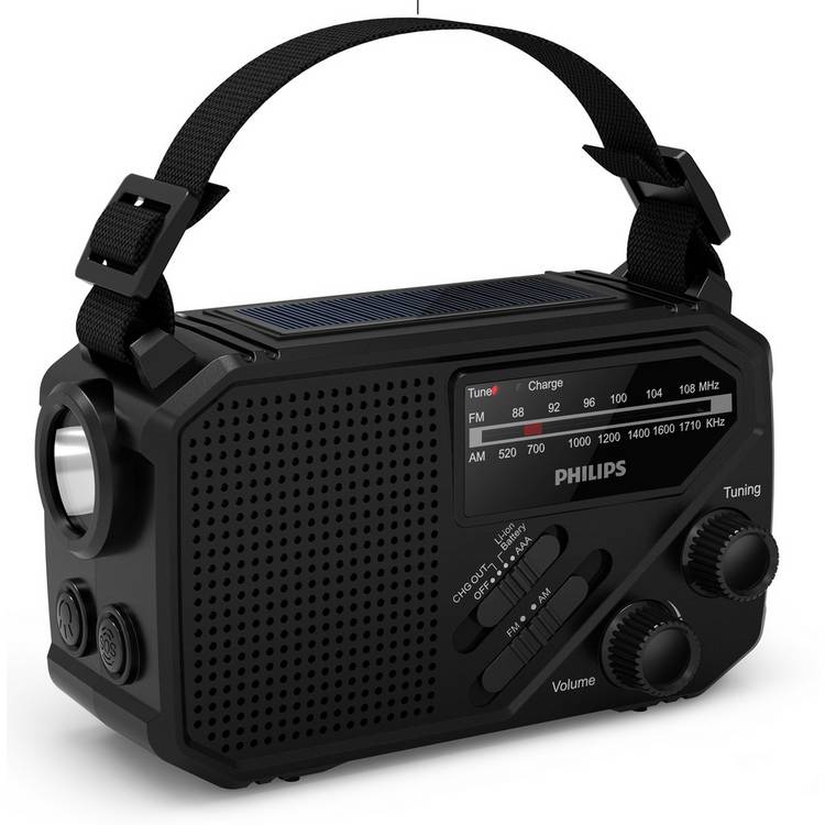 Philips Personal FM AM Radio Black (British brand)