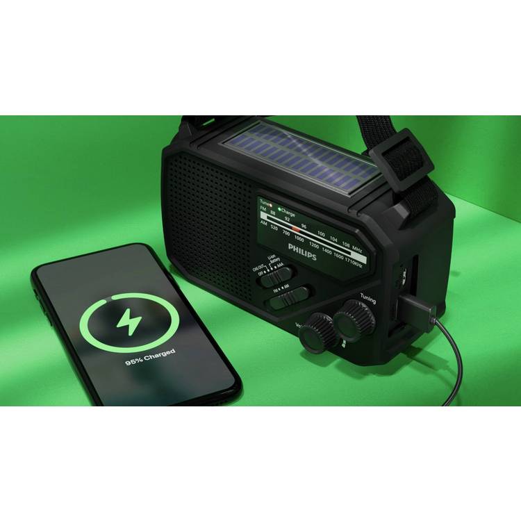 Philips Personal FM AM Radio Black (British brand)