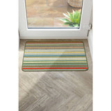Argos My Mat Candy Multi Green stripe Doormat 50x75cm- Buy online at McGrocer