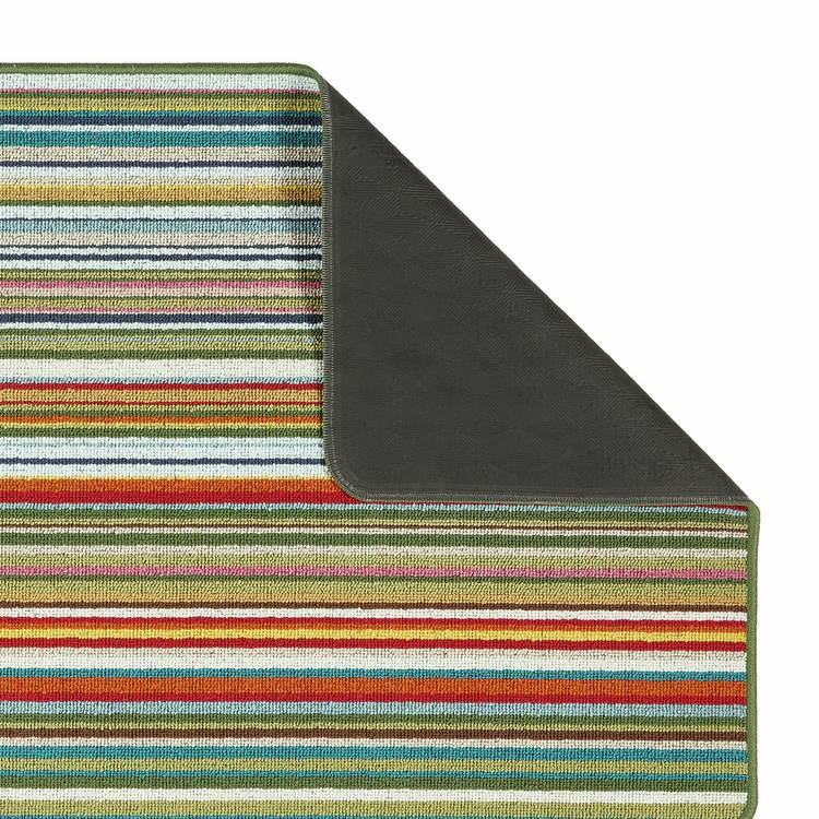 My Mat Candy Multi Green stripe doormat 50x75cm, imported from the UK
