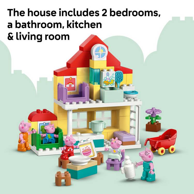 LEGO DUPLO Peppa Pig Family House toy 84-piece building set (British brand)
