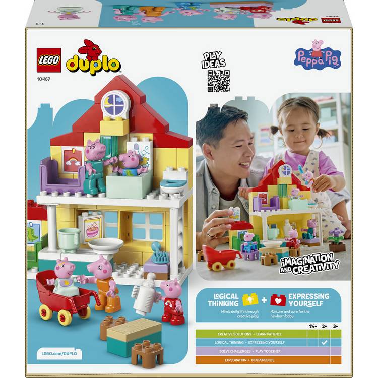 LEGO DUPLO Peppa Pig Family House toy 84-piece building set (British brand)