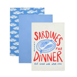 Argos Home coastal print tea towels pack of 3, imported from the UK