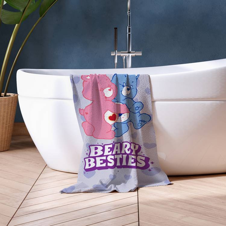 Care Bears blue beach towel (British brand)