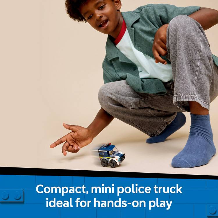 LEGO City police truck building set 71 pieces, UK version