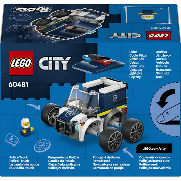LEGO City police truck building set 71 pieces, UK version