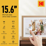 Kodak 15.6 inch Wi-Fi digital photo frame in burlywood (British brand)