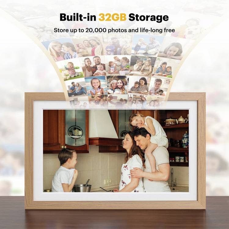 Kodak 15.6 inch Wi-Fi digital photo frame in burlywood (British brand)