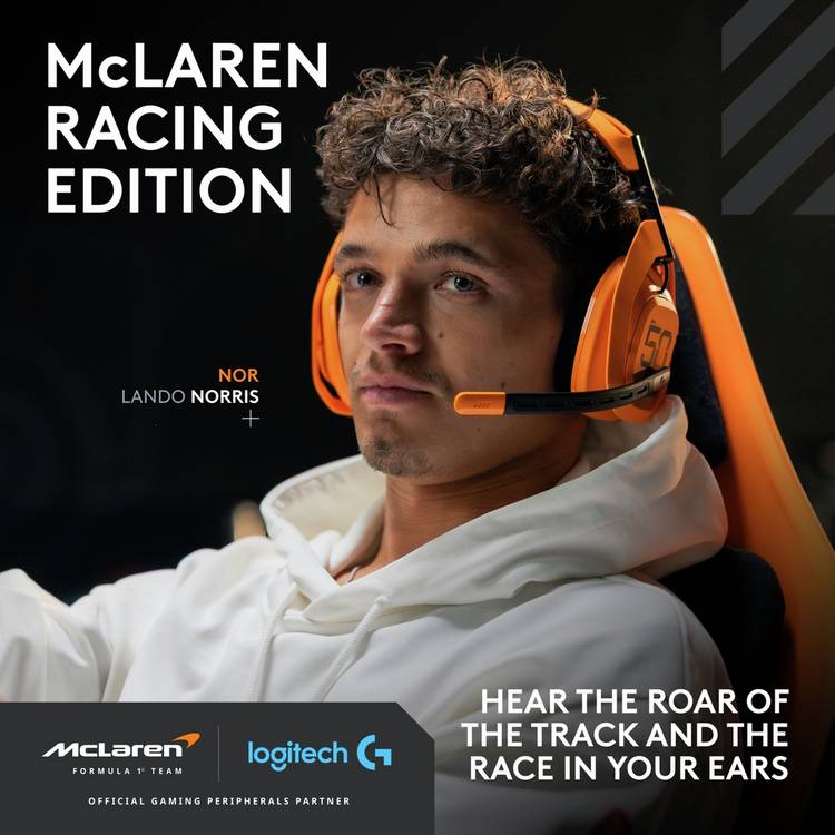 Logitech G Astro A50 X McLaren Edition wireless headset - British product