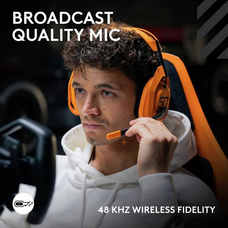 Logitech G Astro A50 X McLaren Edition wireless headset - British product