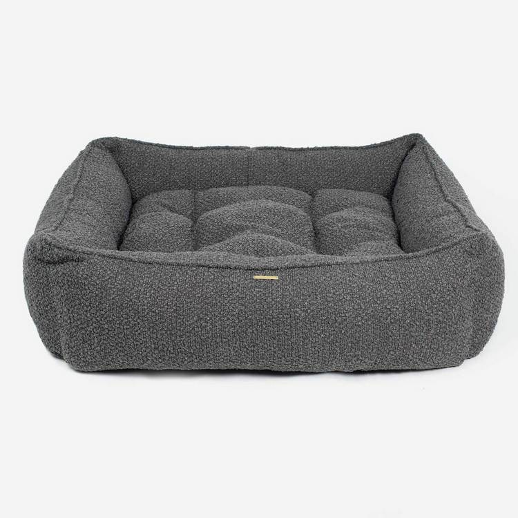 Lords & Labradors dog bed granite Boucle large - British product