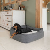 Lords & Labradors dog bed granite Boucle large - British product