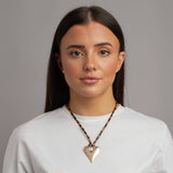 Revere gold-tone heart leopard cord adjustable necklace, UK version