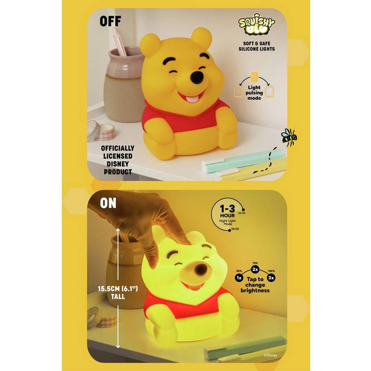 Winnie the Pooh silicone night light 15.5cm - British product
