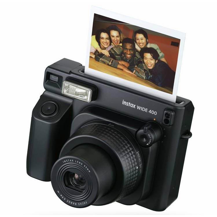 instax WIDE 400 instant camera Jet Black, imported from the UK