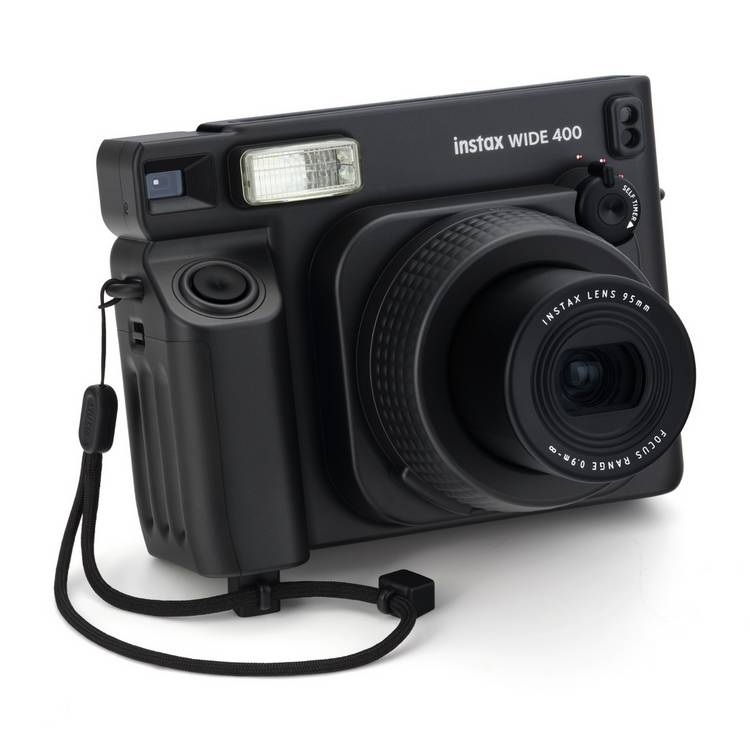 instax WIDE 400 instant camera Jet Black, imported from the UK
