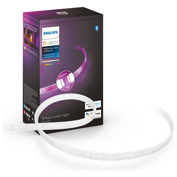 Philips Hue smart lightstrip extension White & Colour Ambiance 1m, UK version