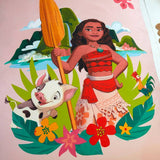 Disney Moana kids bedding set tropical pink single (British brand)